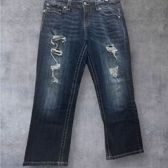 Miss Me Jeans size 30 Curly Crop - Picture 1 of 8
